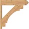 Ekena Millwork Merced Smooth Arts and Crafts Outlooker, Western Red Cedar, 7 1/2"W x 32"D x 32"H OUT08X32X32MRC03SWR - alternate 3